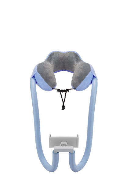 U-Shaped Neck Pillow with Phone Holder