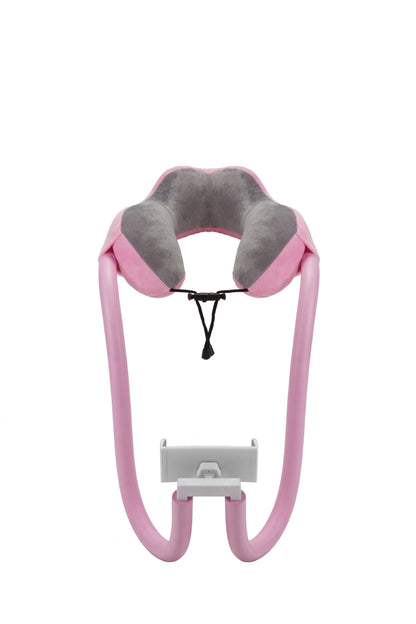 U-Shaped Neck Pillow with Phone Holder