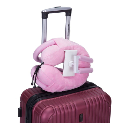 U-Shaped Neck Pillow with Phone Holder