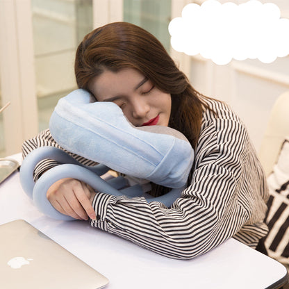 U-Shaped Neck Pillow with Phone Holder