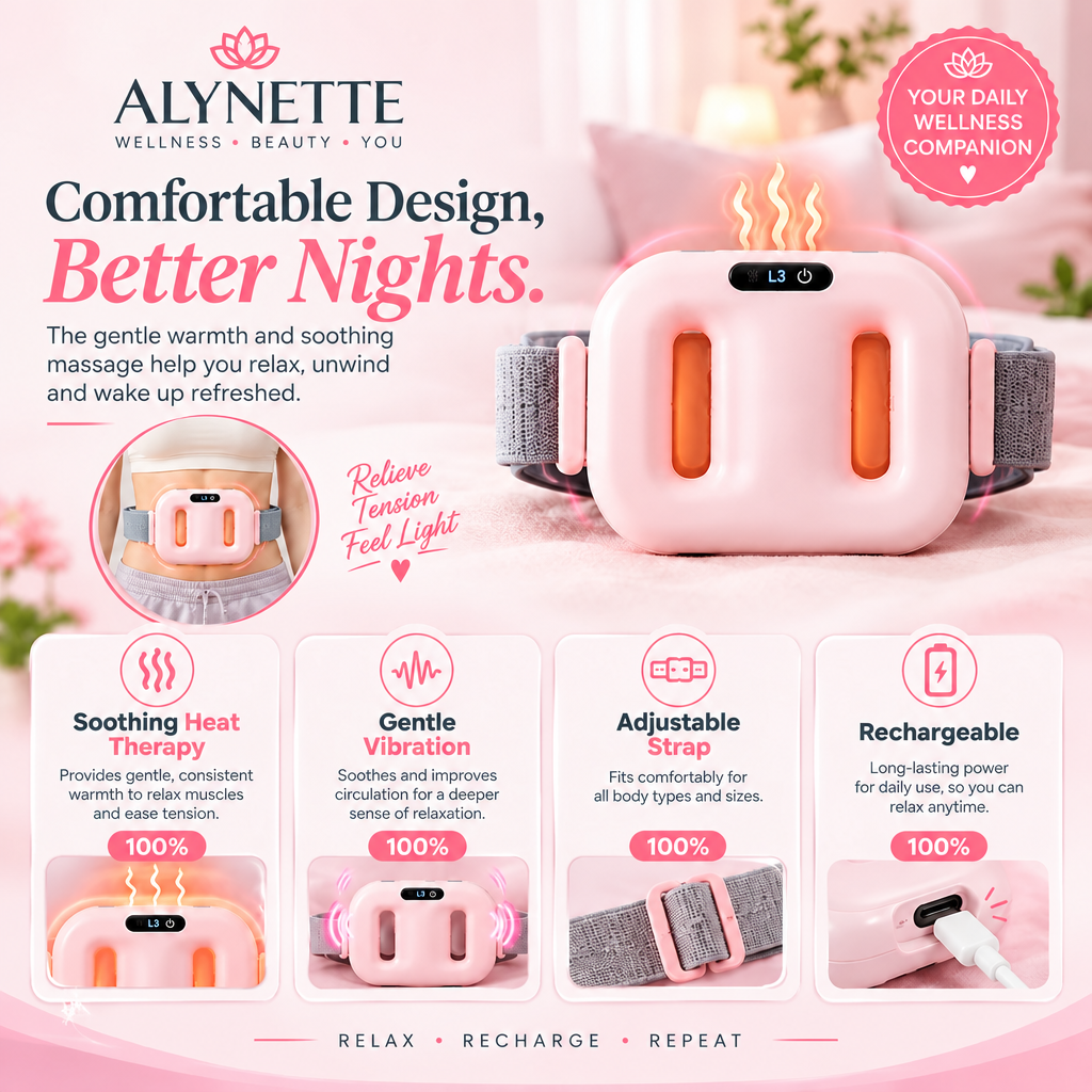 Electric Heat Massage Ring – Rechargeable Hot Compress Massager