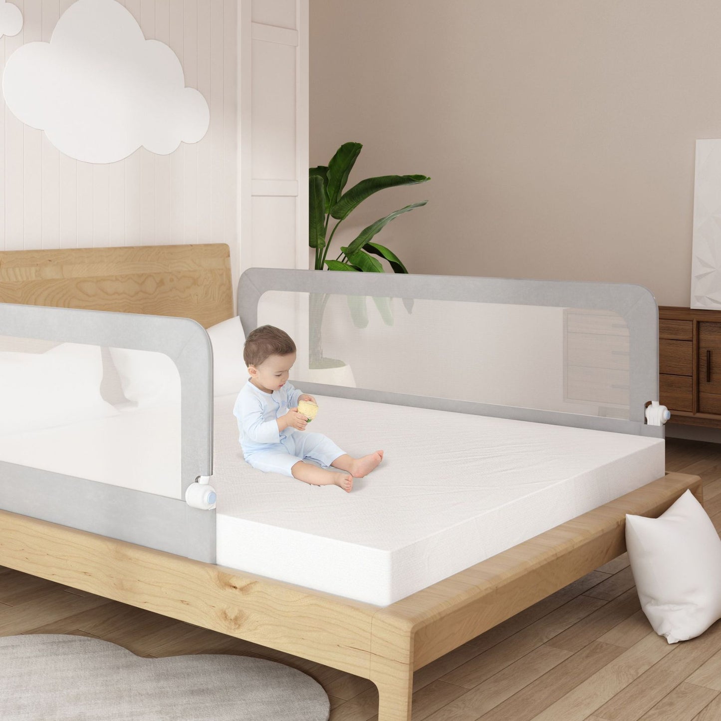 Foldable Toddler Bed Safety Rail