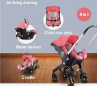 4-in-1 Baby Stroller & Car Seat